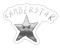 Small Camberstar Star Logo Sticker Chrome
