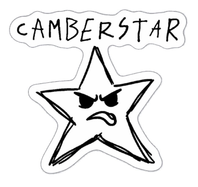 Small Camberstar Star Logo Sticker